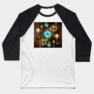 Rusty Background with Turquoise Lenses Baseball T-Shirt